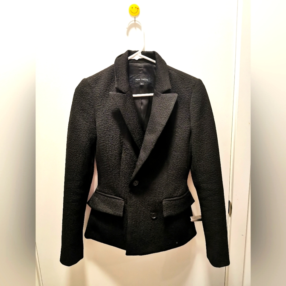 Pink Tartan fitted blazer